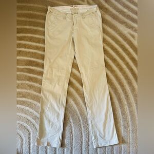 Abercrombie & Fitch Vintage Y2K Khaki Low Rise Straight Leg Pants Size 4 2000s
